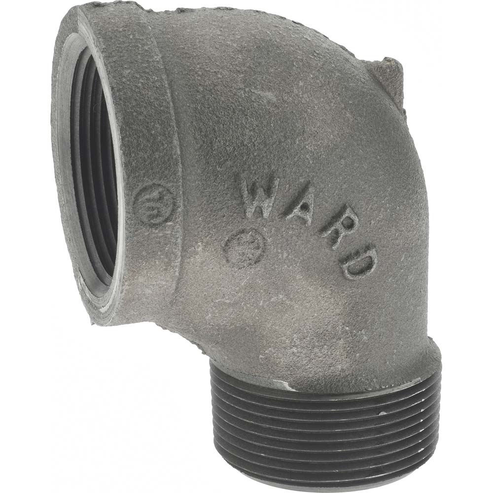 Black 90 ° Street Elbow: 1-1/2", Threaded