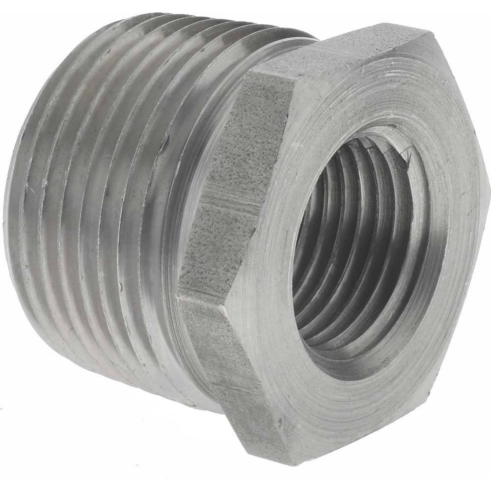 Black Hex Bushing: 1 x 1/2", 150 psi, Thread x Thread - Malleable Iron, Class 150