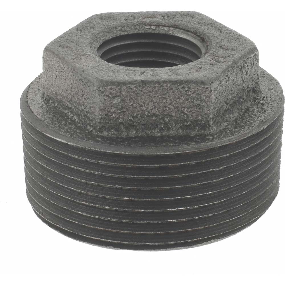Black Bushing: 1-1/2 x 1/2", Threaded