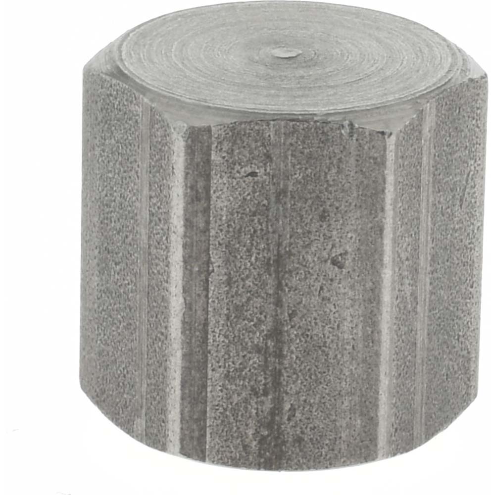 Black End Cap: 1/4"