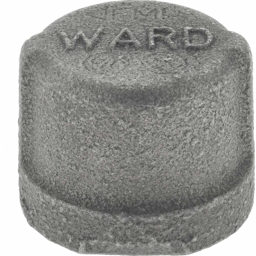 Black Cap: 1/2", 150 psi, Thread x Thread - Malleable Iron, Class 150