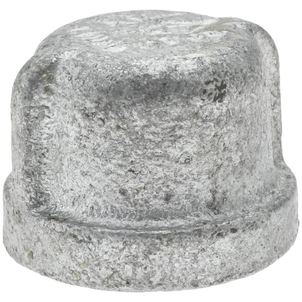 Malleable Iron Pipe End Cap: 1/2" Fitting - Threaded, 300 psi Liquid & Gas, 150 psi Steam