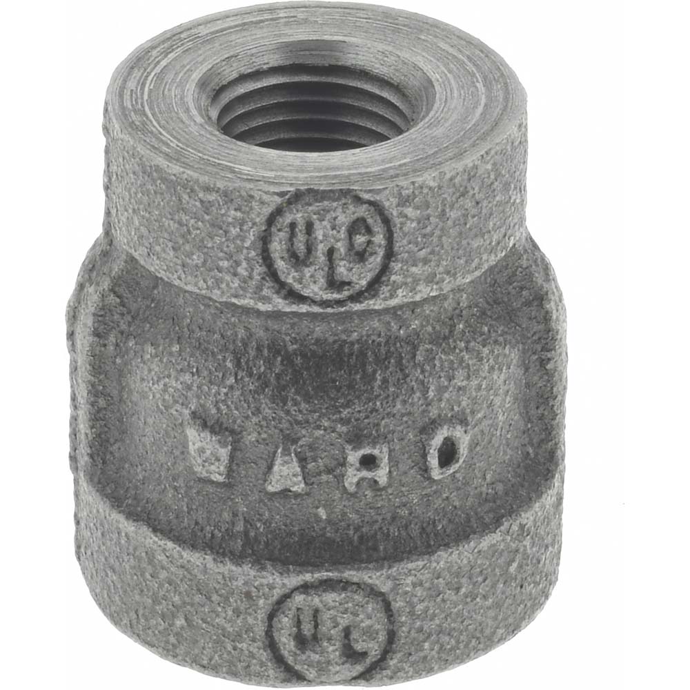 Black Reducing Coupling: 1/4 x 1/8", Threaded