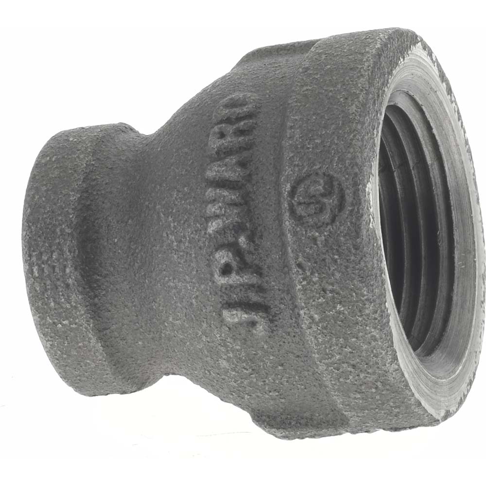 Black Reducing Coupling: 3/4 x 3/8", Threaded