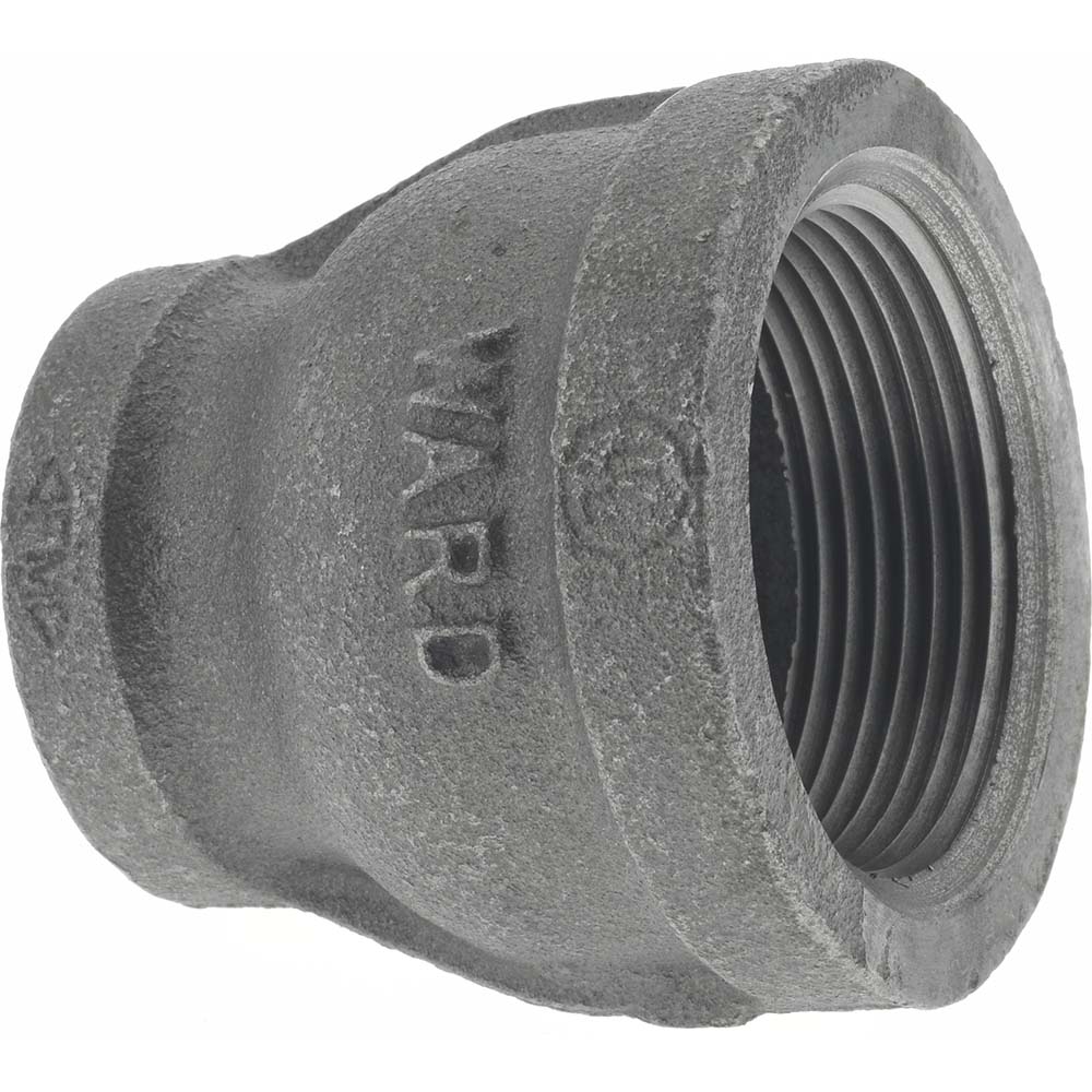 Black Reducing Coupling: 1-1/2 x 1", Threaded