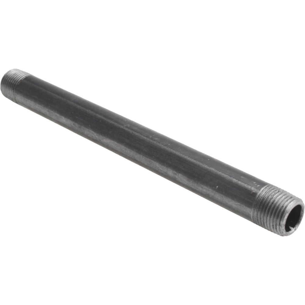 Black Pipe Nipple: 3/8" Dia x 7" Long, Schedule 40