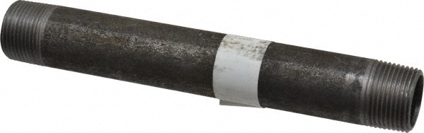 Black Pipe Nipple: 3/4" Dia x 7" Long, Schedule 40