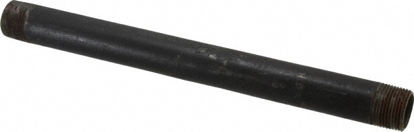 Black Pipe Nipple: 3/4" Dia x 11" Long, Schedule 40