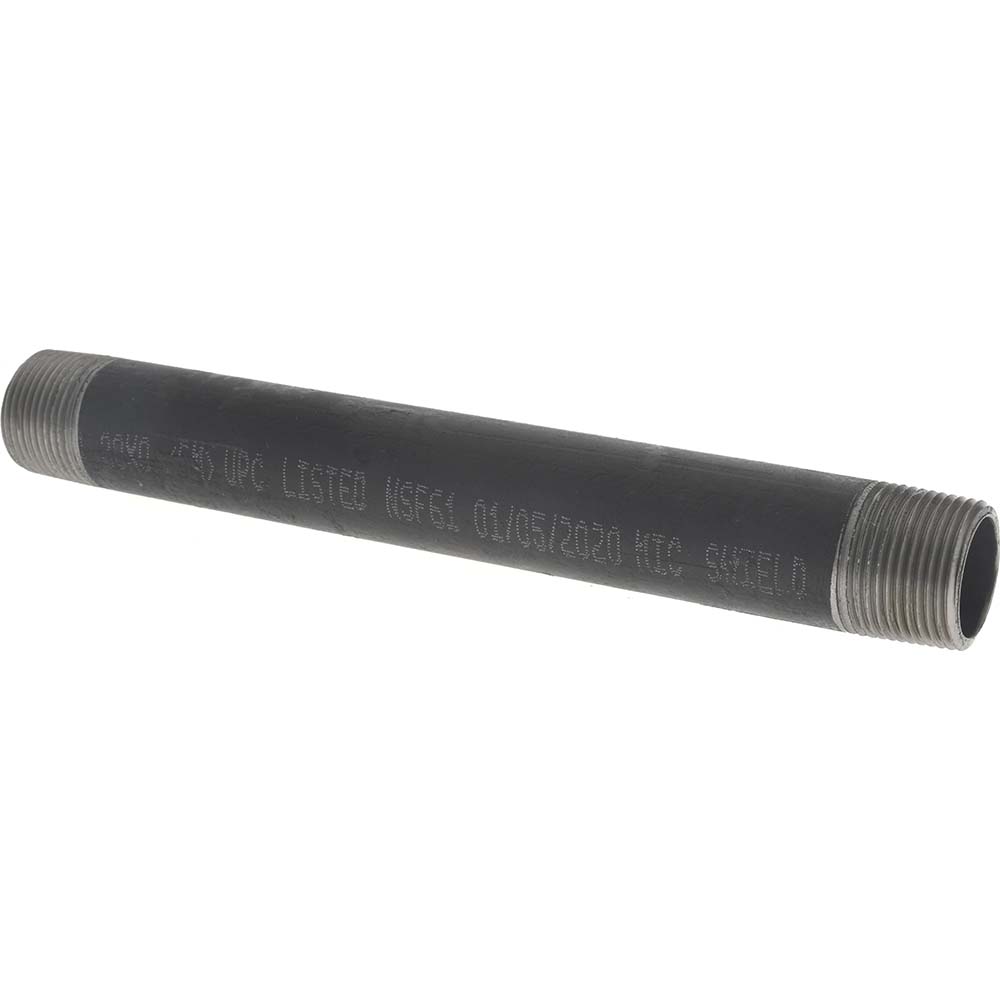 Value Collection Black Pipe Nipple 1" Dia x 10" Long, Schedule 40