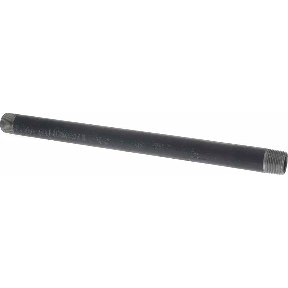 Value Collection 01L10180 Black Pipe Nipple: 1" Dia x 18" Long, Schedule 40 Image