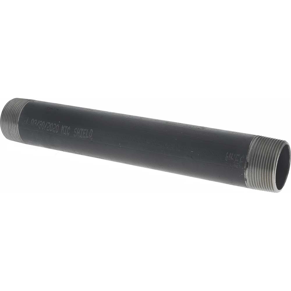 Value Collection - Schedule 40, 1-1/2\" Diam x 12\" Long Steel Black Pipe ...?