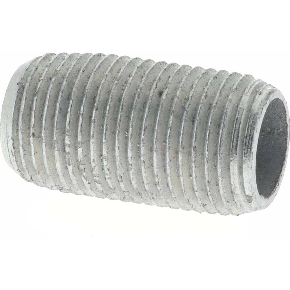 Galvanized Pipe Nipple: 1/8", 3/4" Long, Schedule 40, Steel