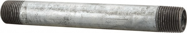 Galvanized Pipe Nipple: 3/8", 5" Long, Schedule 40, Steel