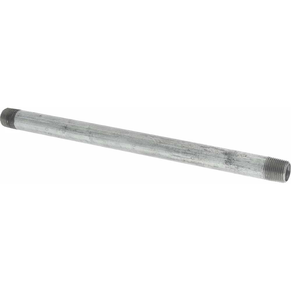 Schedule 40, 3/8 x 10" Galvanized Pipe Nipple