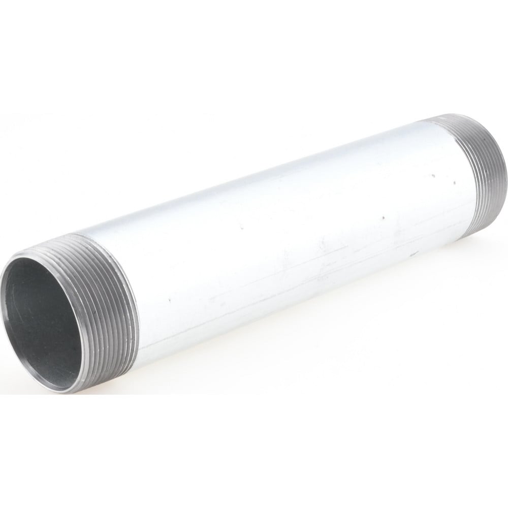 Galvanized Pipe Nipple: 2", 10" Long, Schedule 40, Steel