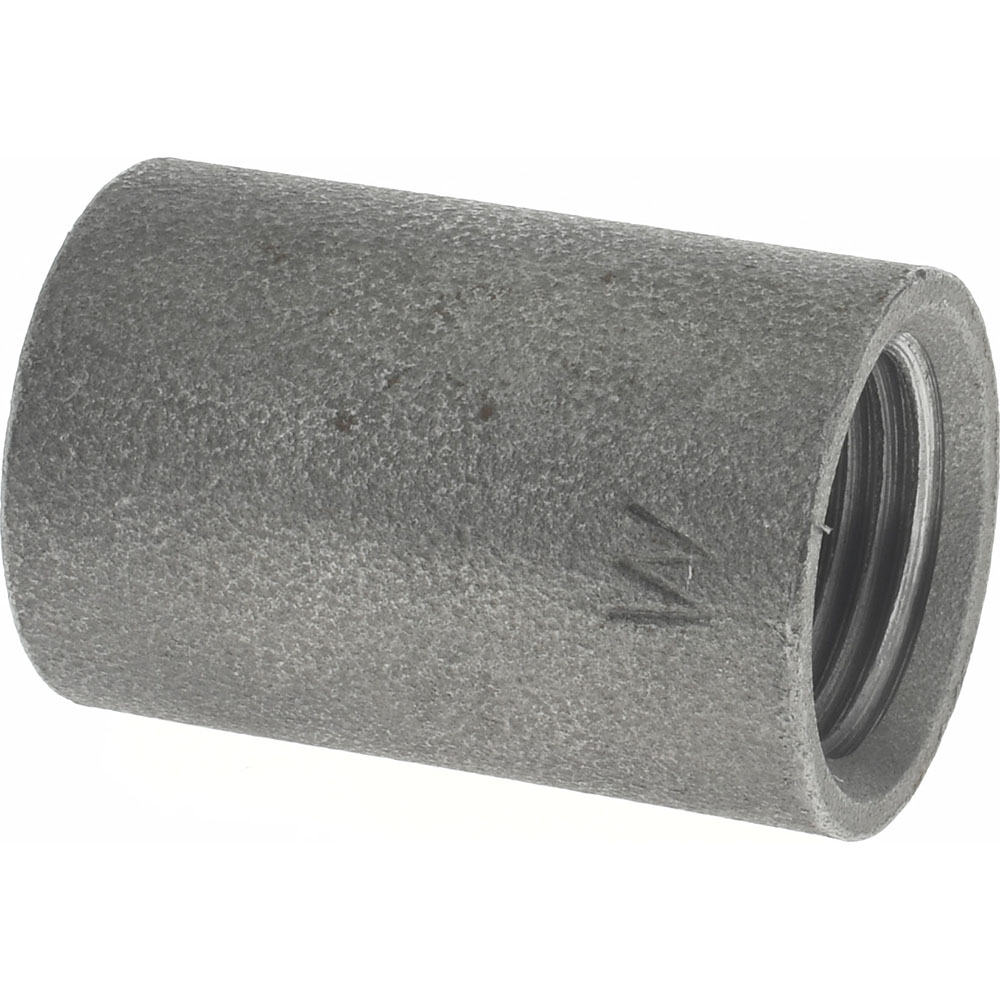 Black Coupling: 1/2", Threaded