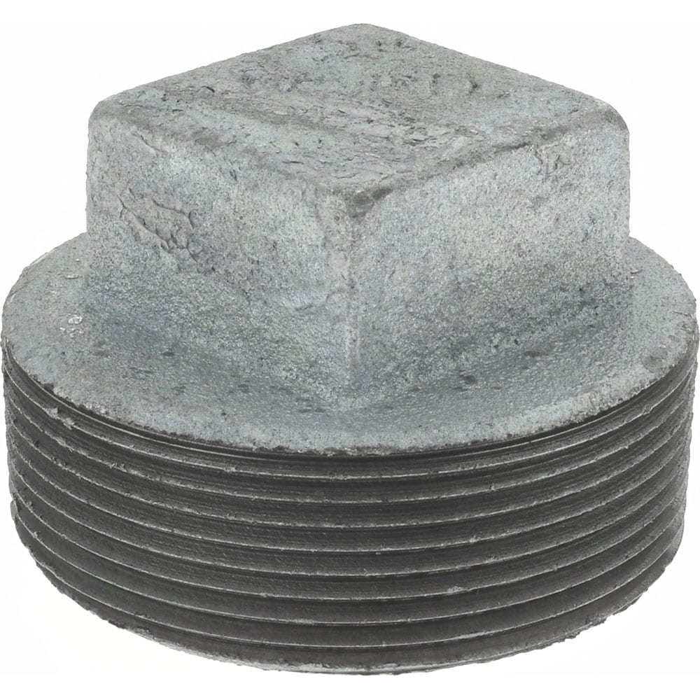 Made in USA - Malleable Iron Pipe Square Plug: 2