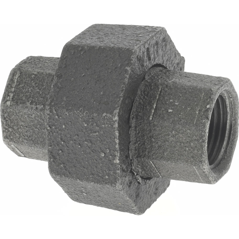 Black Union: 3/8", Threaded