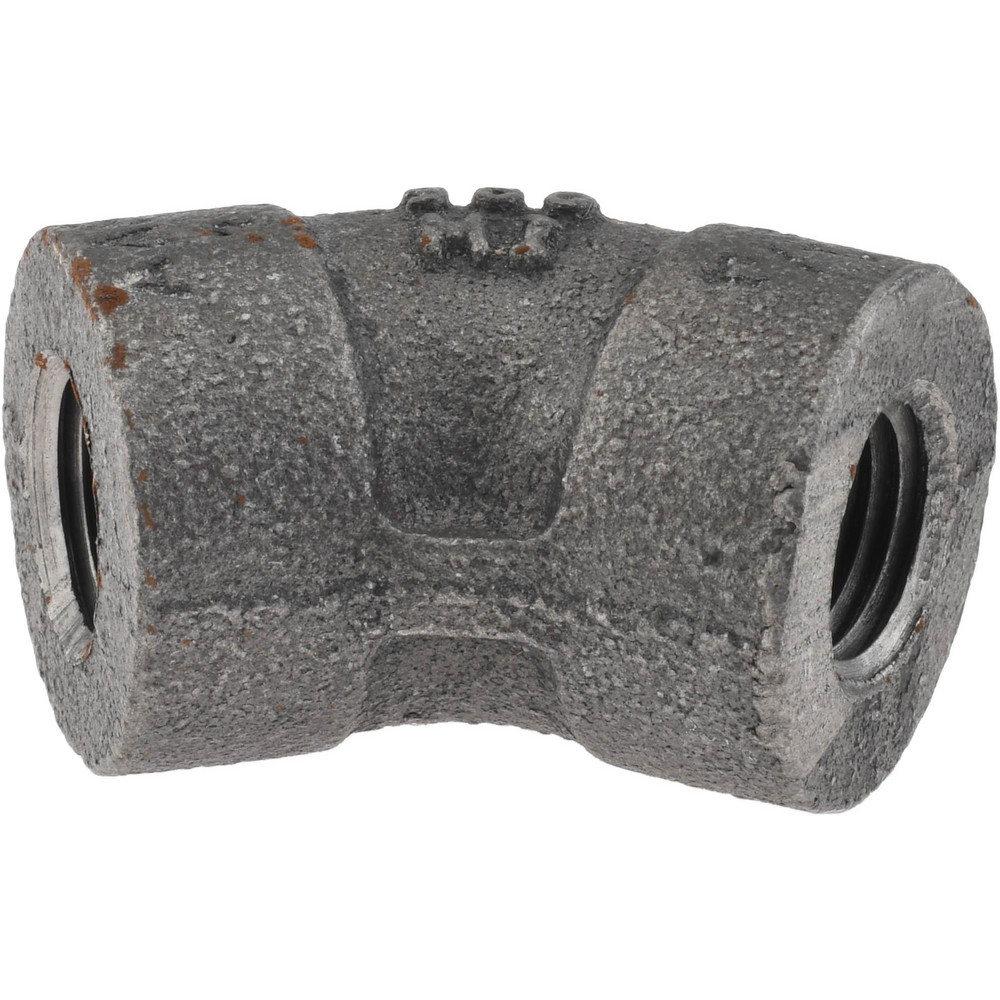 Black 45 ° Elbow: 1/4", Threaded