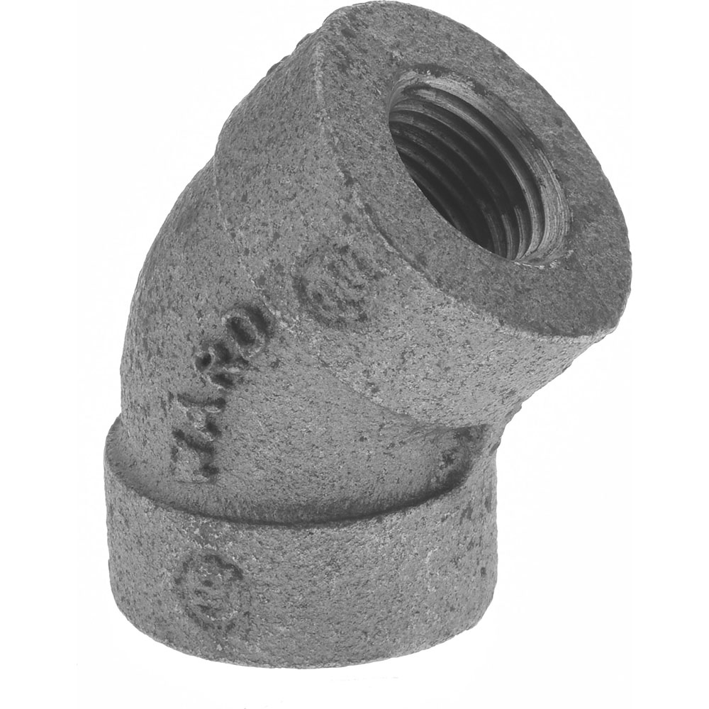 Black 45 ° Elbow: 3/8", Threaded