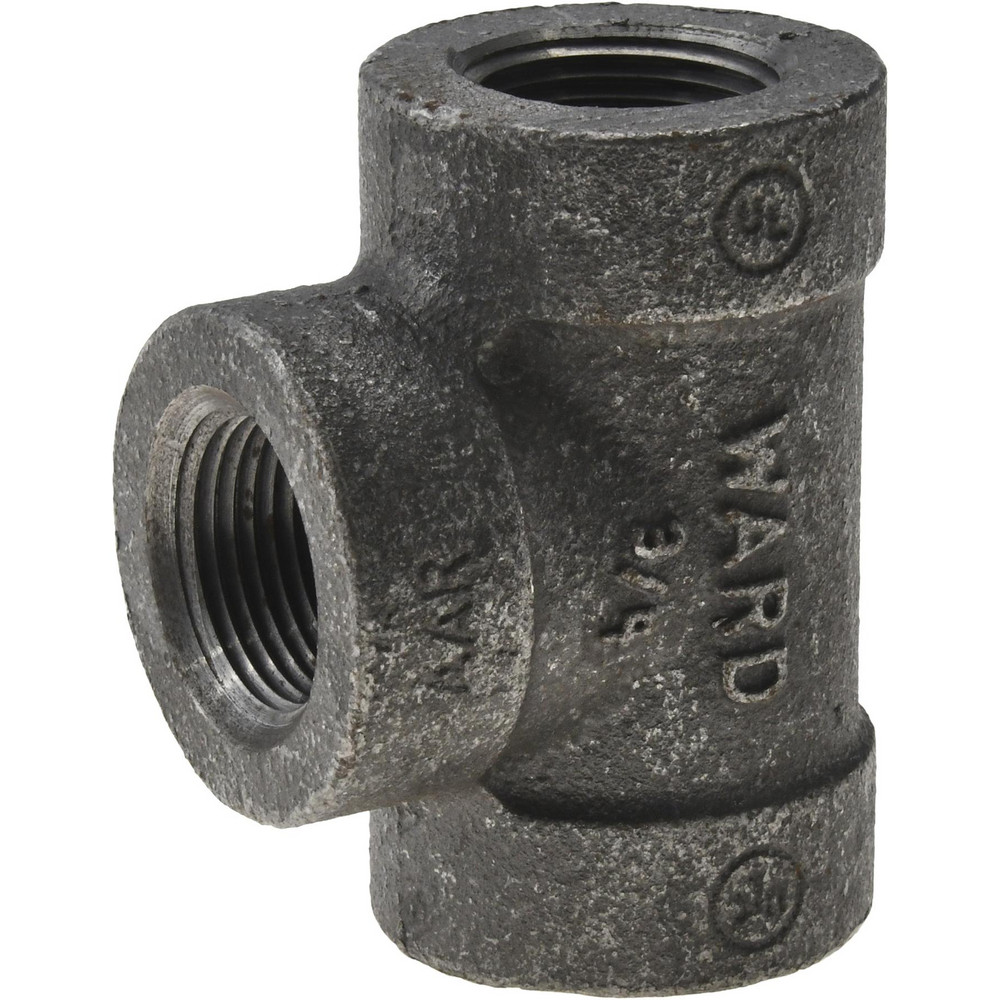 Black Tee: 3/4", Threaded