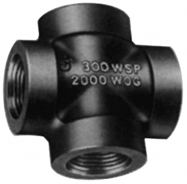 Black Cross: 2", Threaded