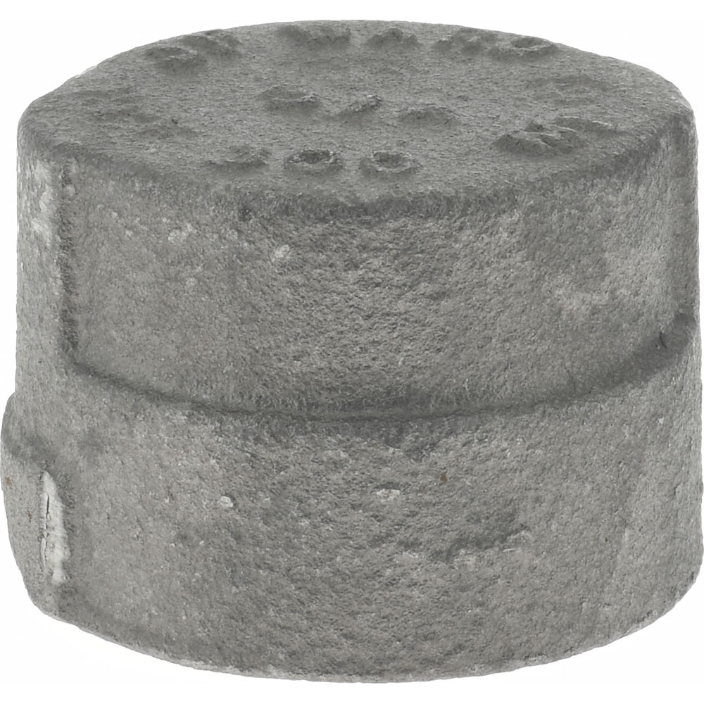 Black End Cap: 3/4", Threaded