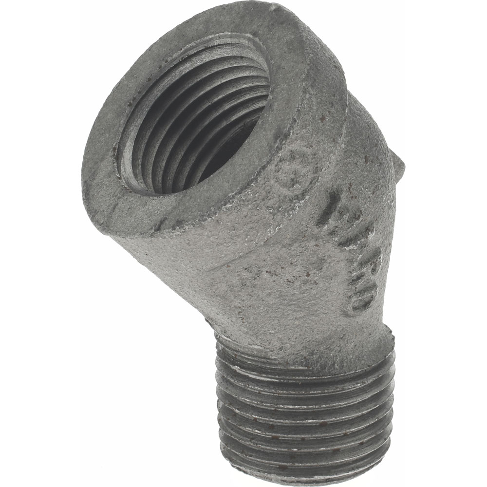 Black 45 ° Street Elbow: 1/2", Threaded