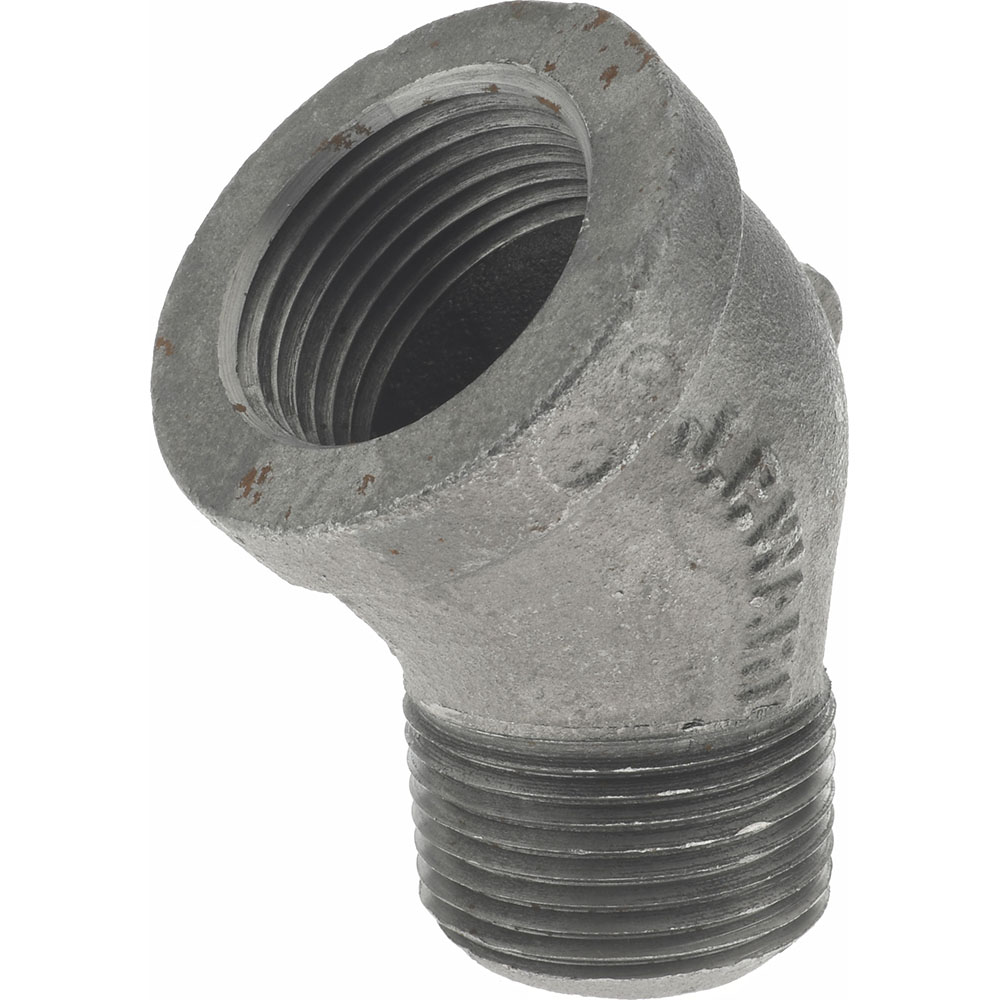 Black 45 ° Street Elbow: 1", Threaded