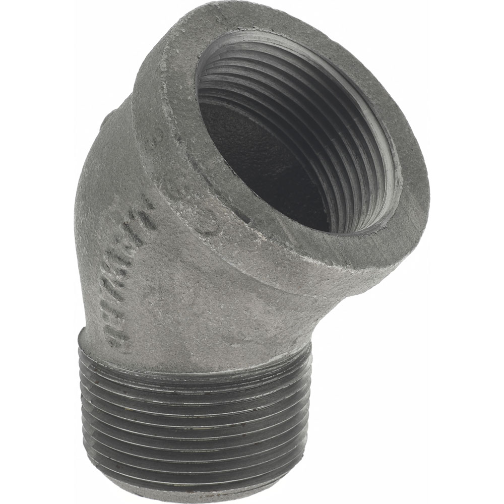 Black 45 ° Street Elbow: 1-1/4", Threaded