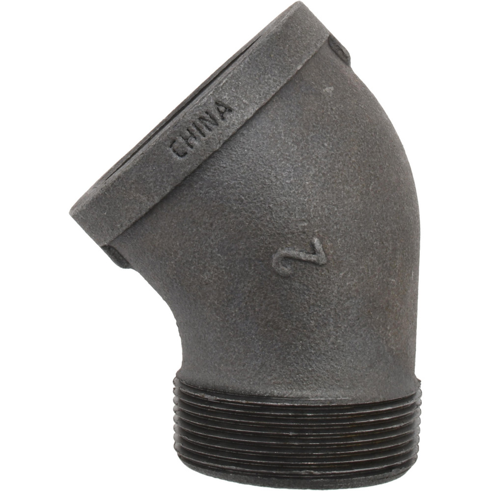 Black 45 ° Street Elbow: 2", Threaded