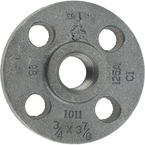 Anvil 308002005 3/4" Pipe, 3-7/8" OD, 5/8" Hub Length, Iron Threaded Pipe Flange 