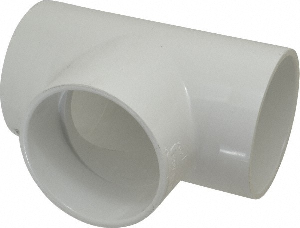 Value Collection 401-040 4" PVC Plastic Pipe Tee Image