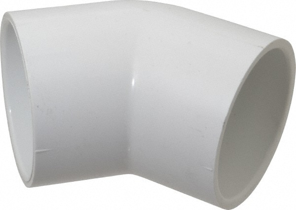 2-1/2" PVC Plastic Pipe 45° Elbow