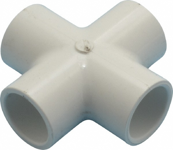 Value Collection 1/2" PVC Plastic Pipe Cross 36999084 MSC