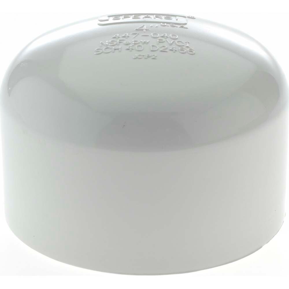 Value Collection 4 PVC Plastic Pipe End Cap MSC Direct