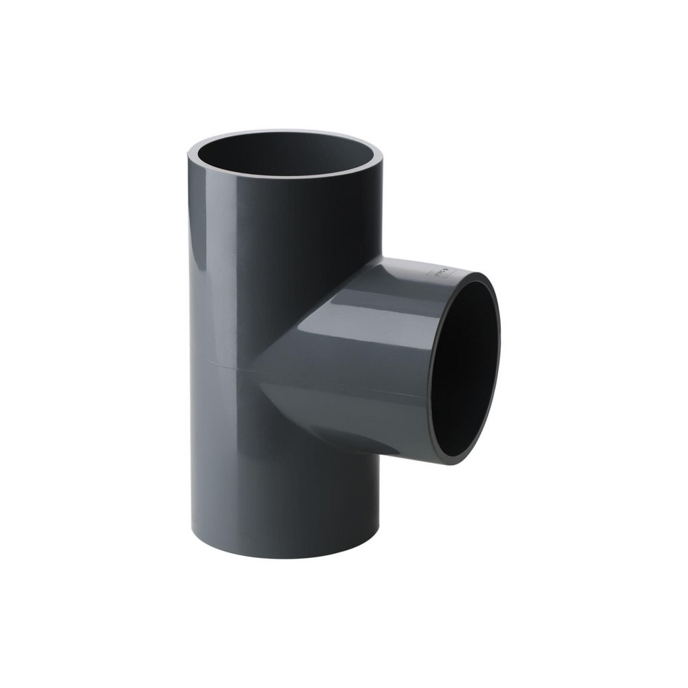 PRO-SOURCE 90380600609 2-1/2" PVC Plastic Pipe Tee Image