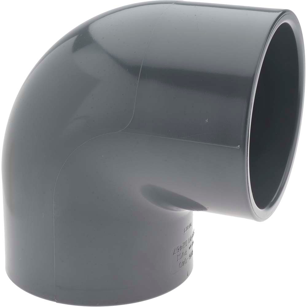 PRO-SOURCE 806-040 4" PVC Plastic Pipe 90° Elbow Image