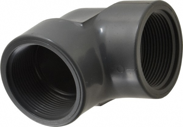 Value Collection 808-025 2-1/2" PVC Plastic Pipe 90° Elbow Image