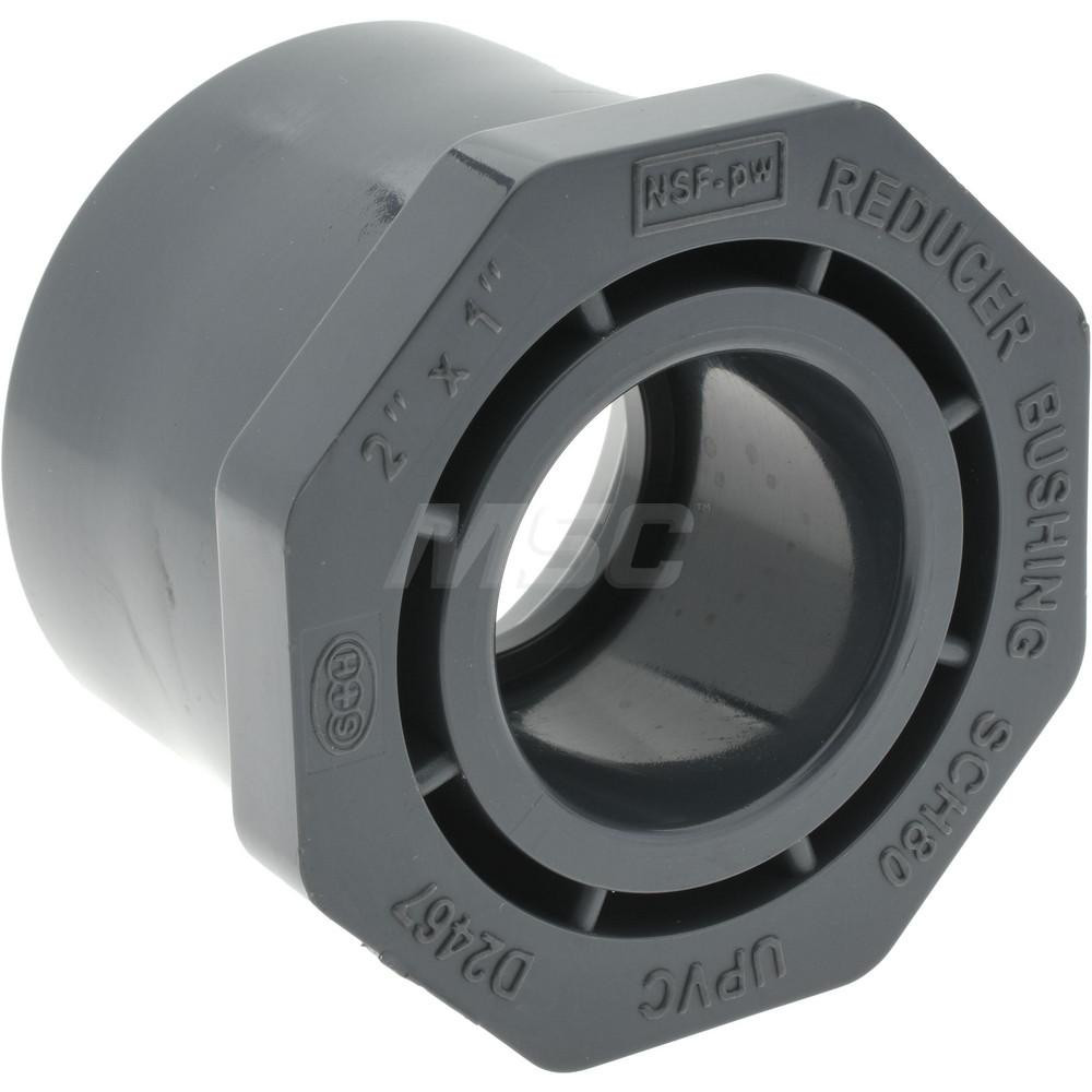 PROSOURCE 2 x 1" PVC Plastic Pipe Bushing 37001179 MSC