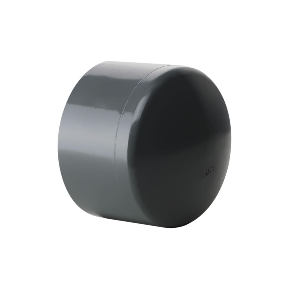 PRO-SOURCE 90380200609 2-1/2" PVC Plastic Pipe End Cap Image