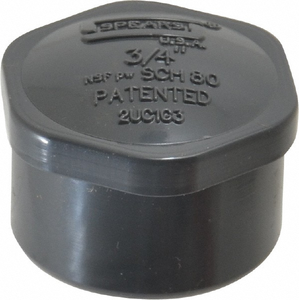 Value Collection 3/4" PVC Plastic Pipe End Cap 37001476 MSC Industrial Supply