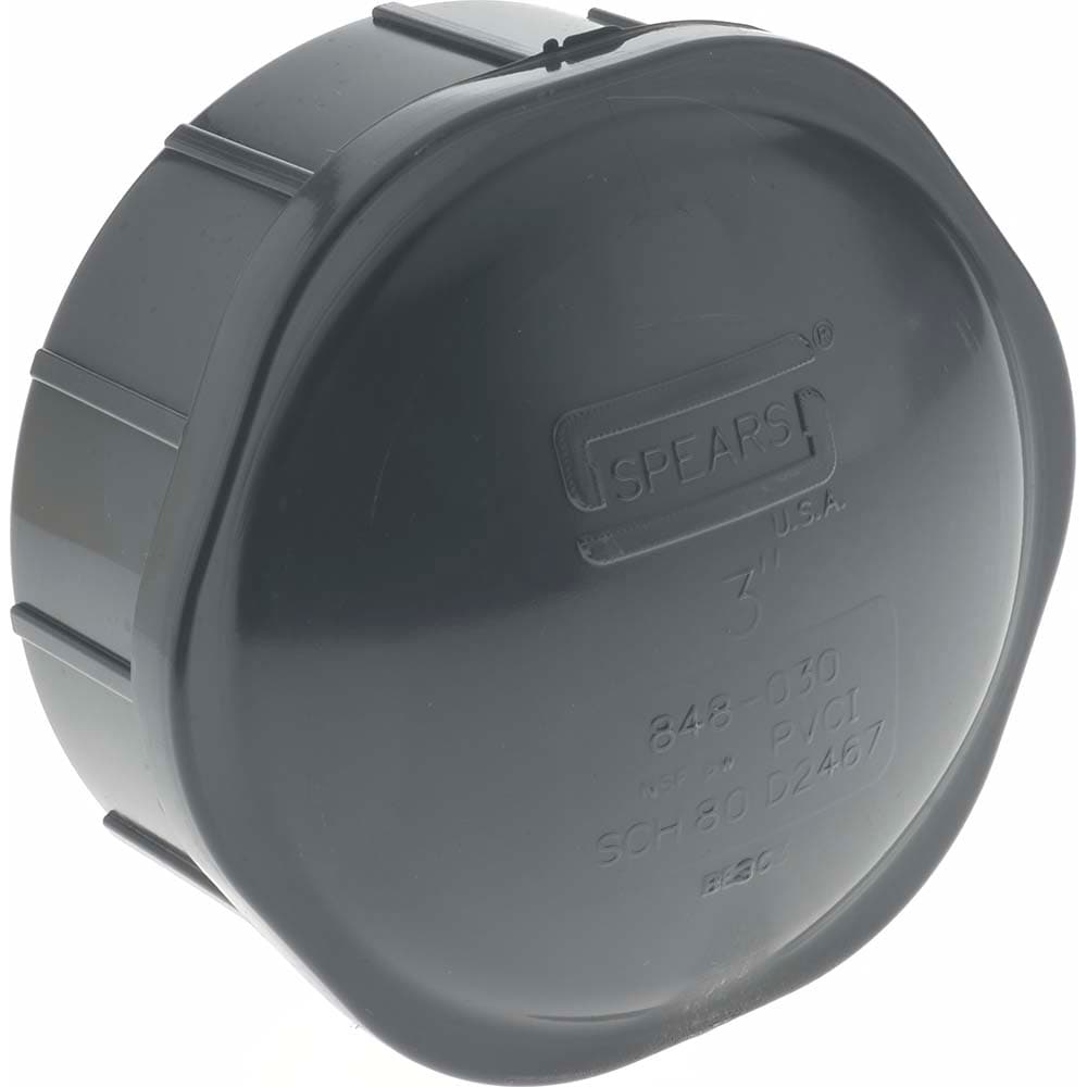 Value Collection 848-030 3" PVC Plastic Pipe End Cap Image