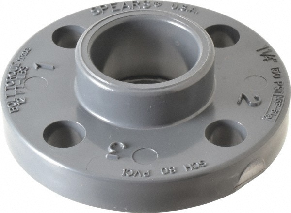 Pro Source 1 14 Pvc Plastic Pipe Flange One Piece 37001583 Msc Industrial Supply 
