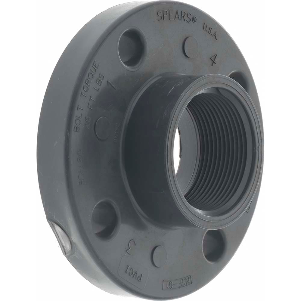 PRO-SOURCE 852-025 2-1/2" PVC Plastic Pipe Flange (One Piece) Image