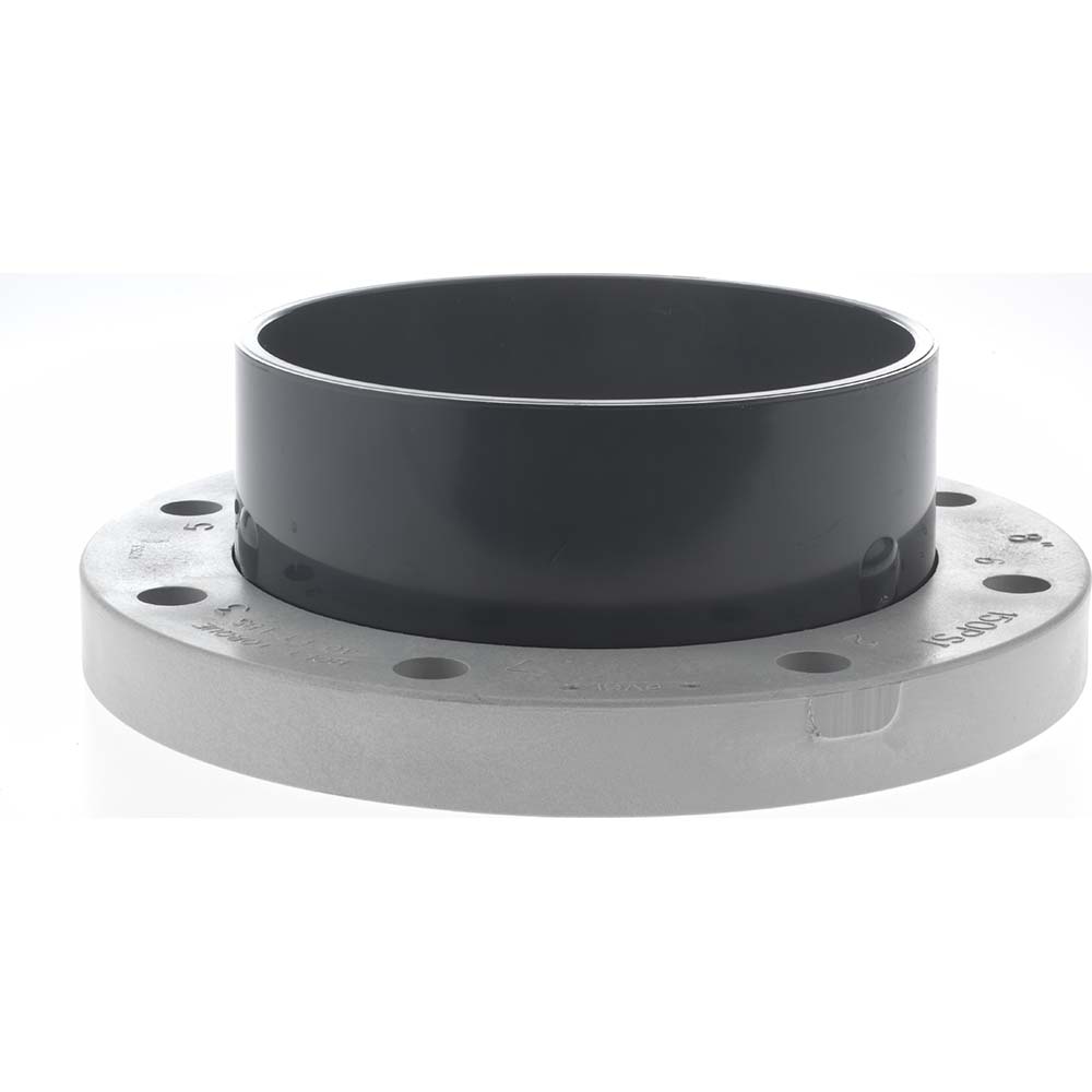 PROSOURCE 8" PVC Plastic Pipe Flange (Two Piece) 37001781 MSC Industrial Supply
