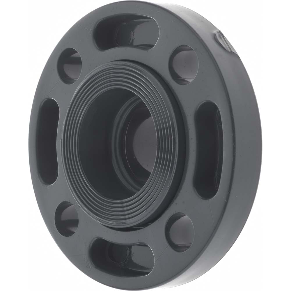 Value Collection 11/2" PVC Plastic Pipe Flange (Two Piece) 37001831 MSC Industrial Supply