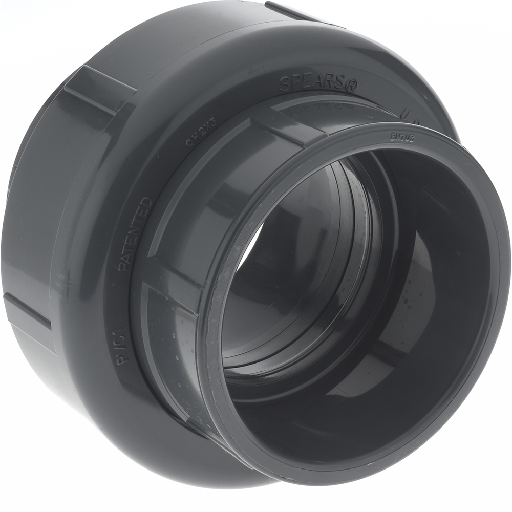 Value Collection 4" PVC Plastic Pipe Union with Viton ORing