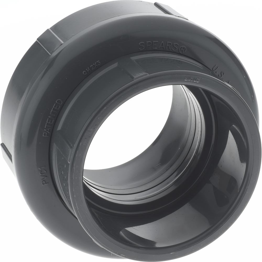 Value Collection 4" PVC Plastic Pipe Union with Viton ORing