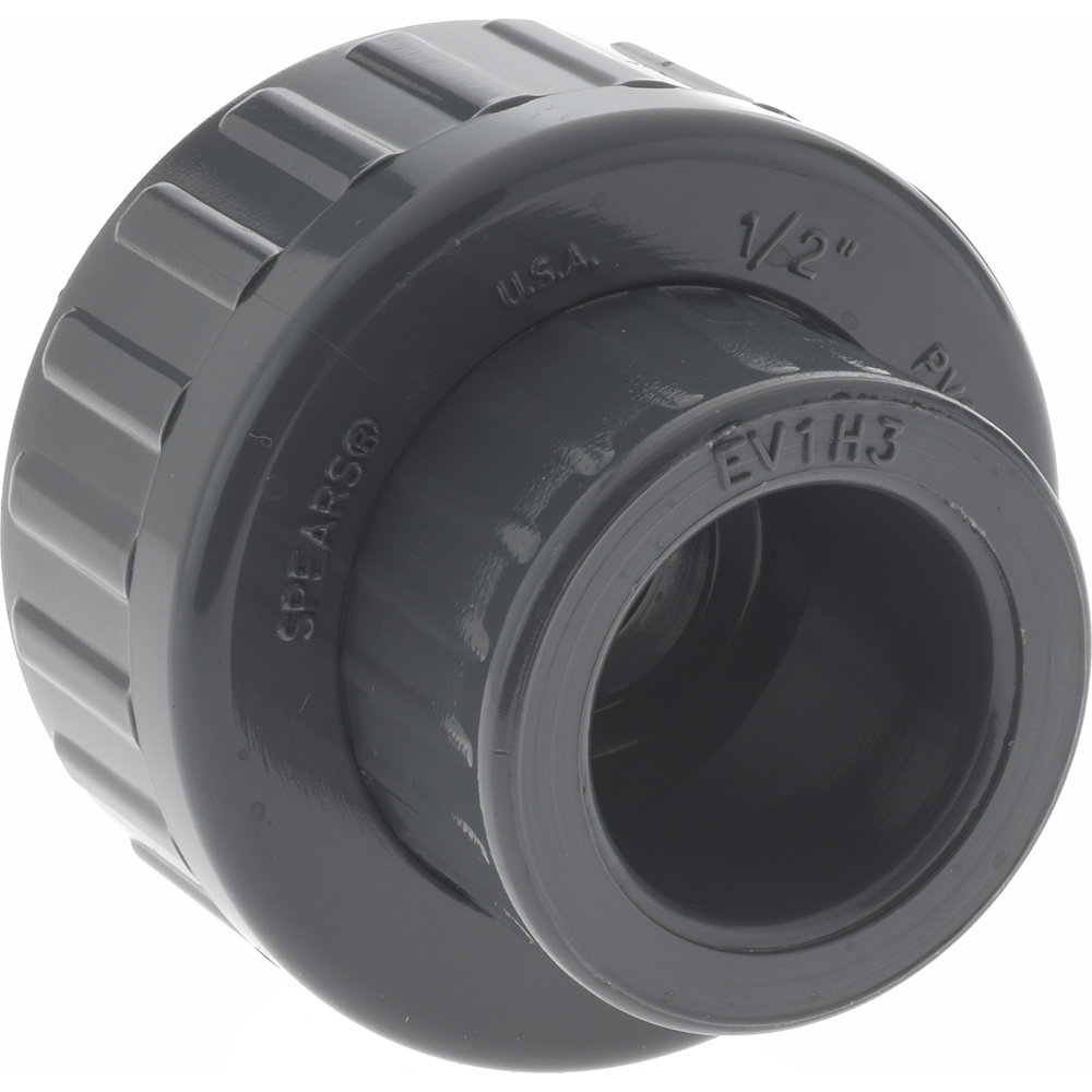 PROSOURCE 1/2" PVC Plastic Pipe Union with EPDM ORing 37001914